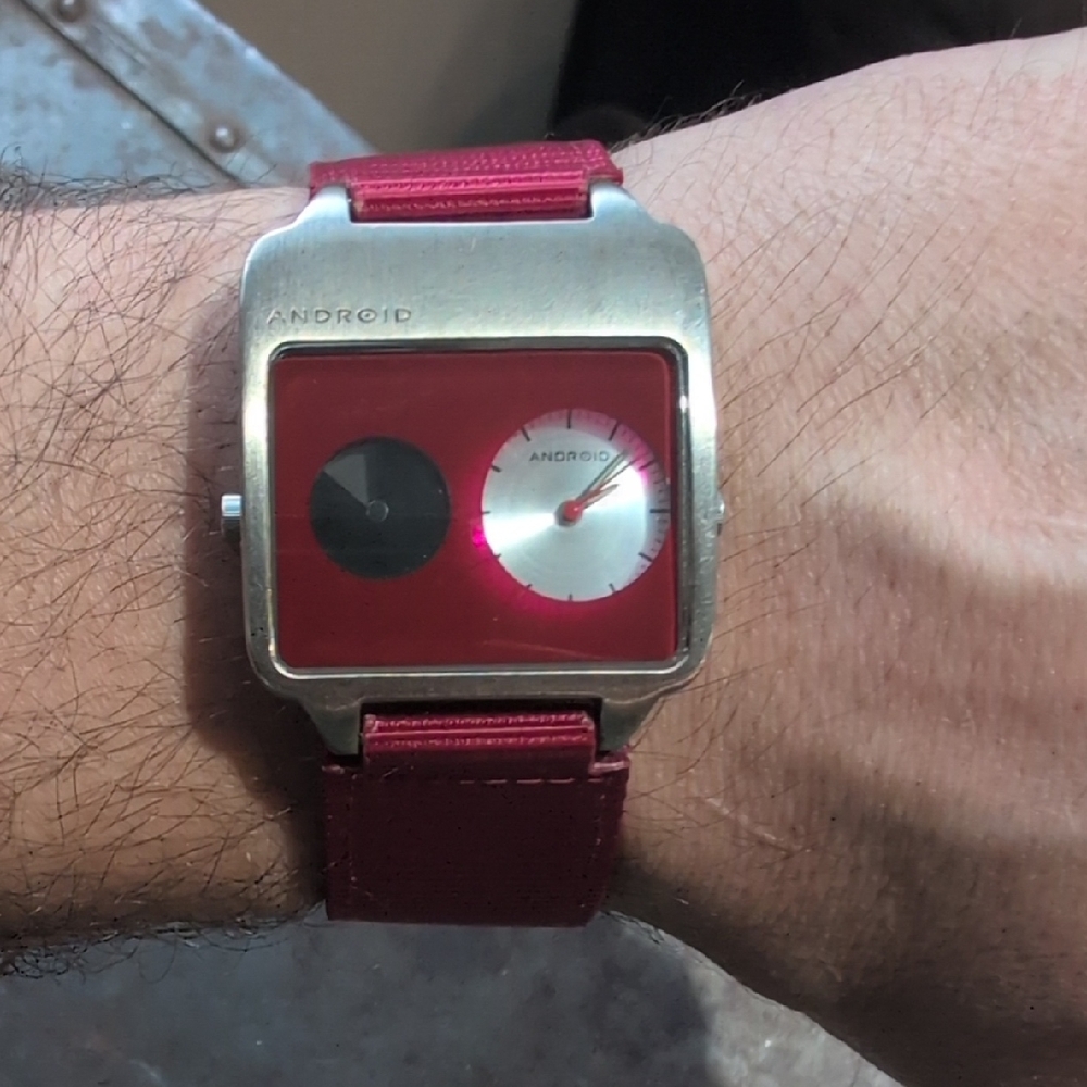 Red and Silver Smartwatch